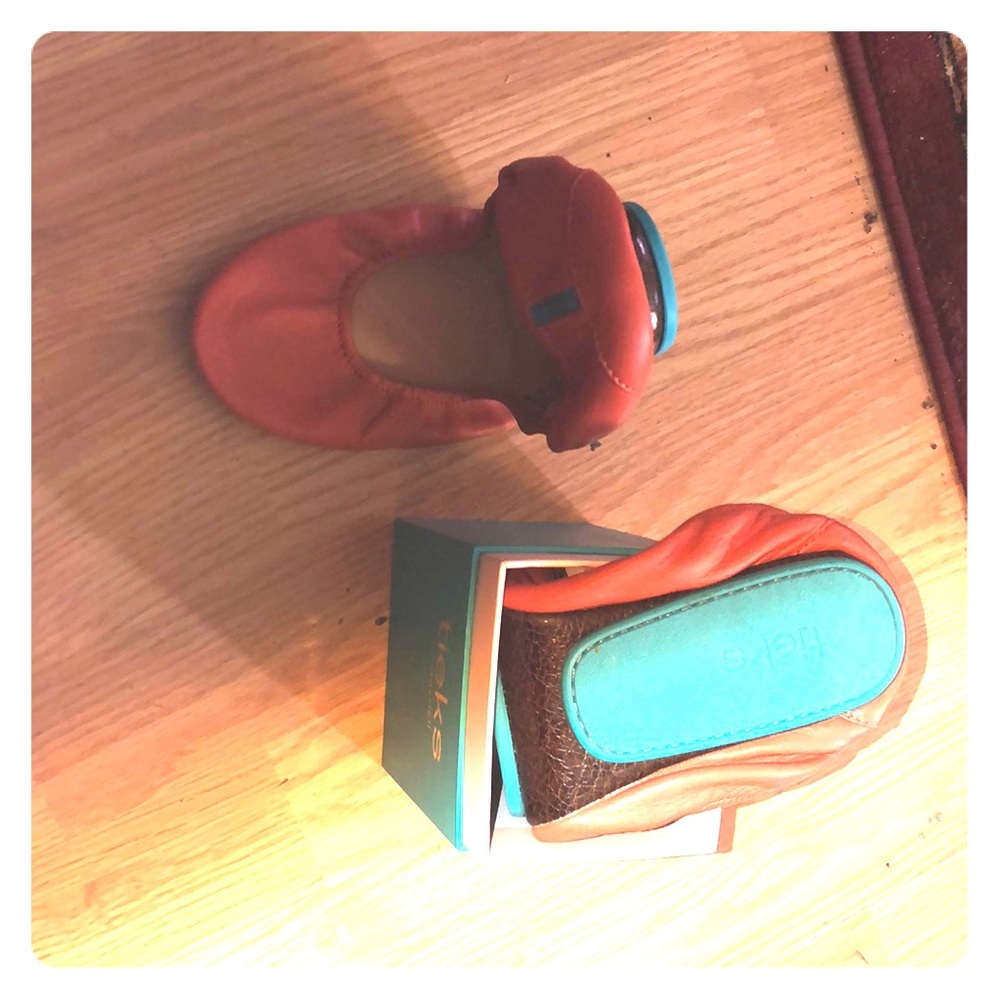 Turks ballet orange flat size 9